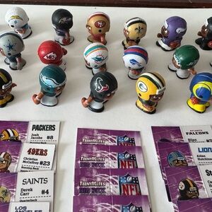 NFL Collectible TennyMates Figures Set football players small toys collectibles